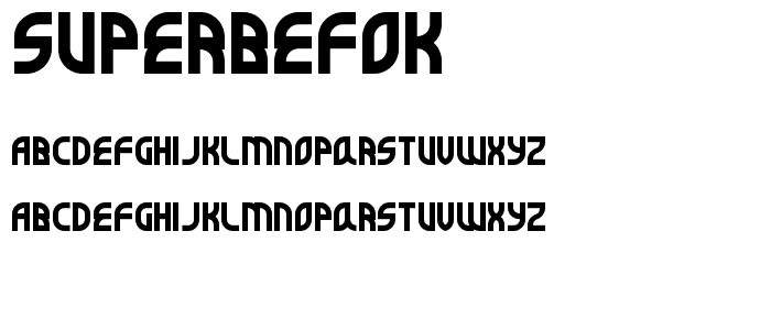 SuperBefok font