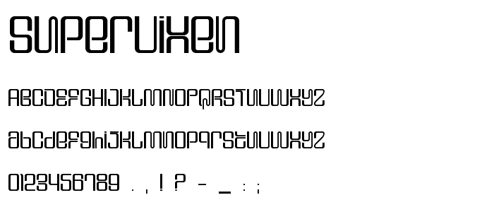 Supervixen font