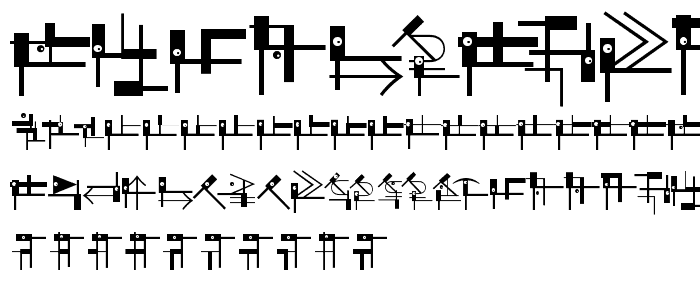 SuprematismThree font