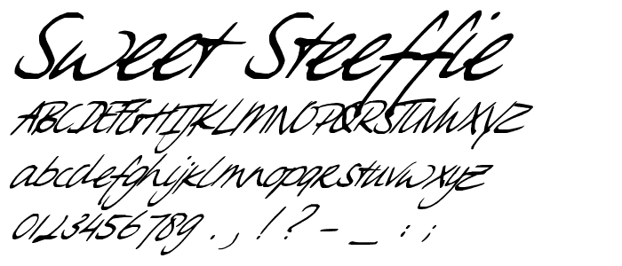 Sweet Steeffie font