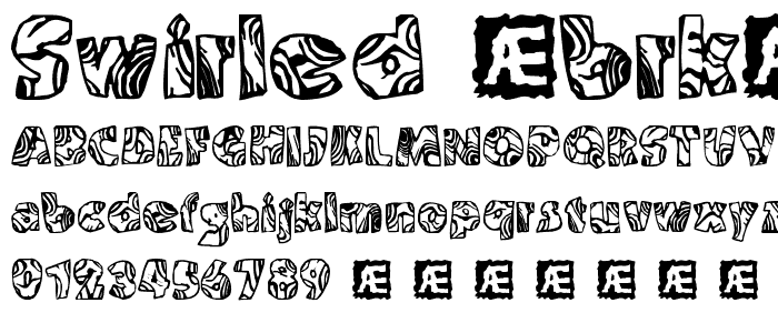 Swirled (BRK) font