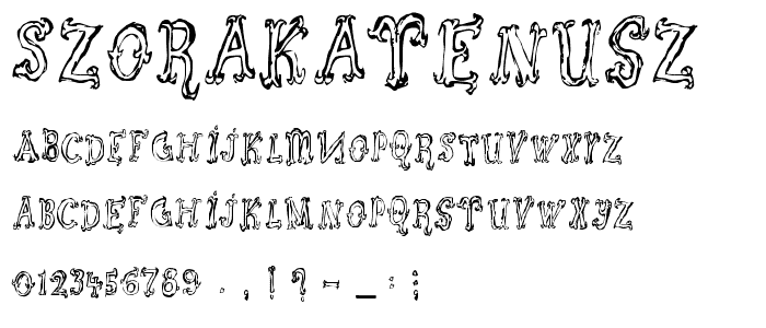 Szorakatenusz font