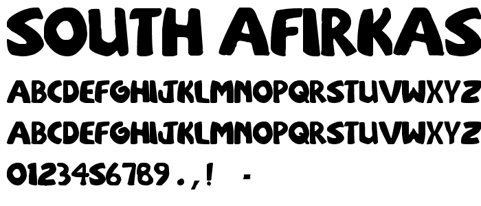 sOuTh Afirkas 2100 font