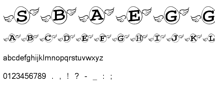 sbaegg font