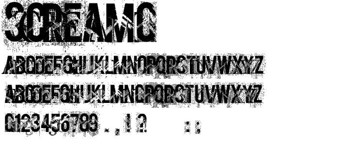 screamo font