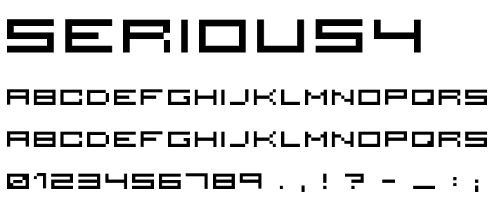 serious4 font