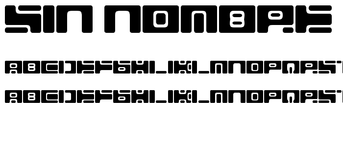 sin nombre font