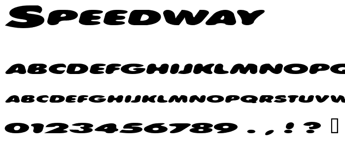 speedway font