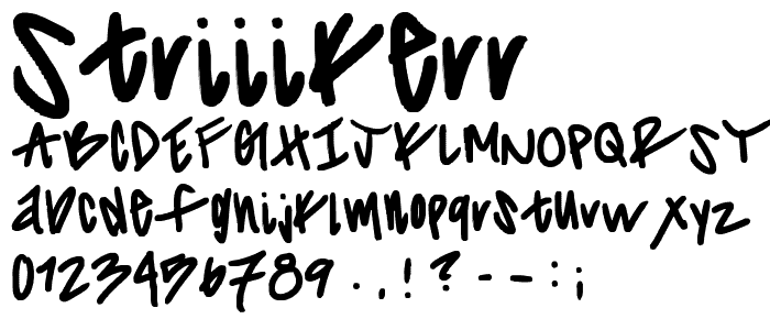 striiikerr font