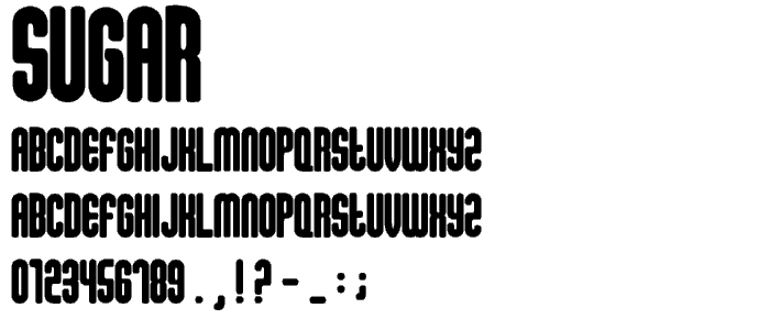 sugar font