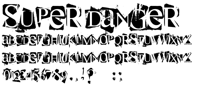 super danger font