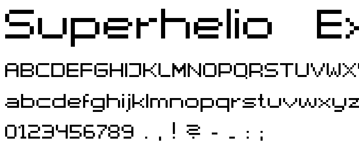 superhelio _extended_ultra font