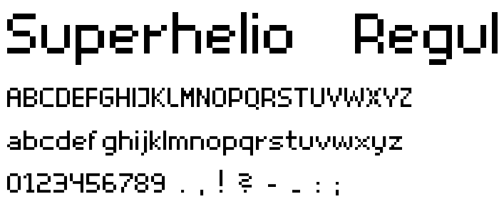 superhelio _regular font