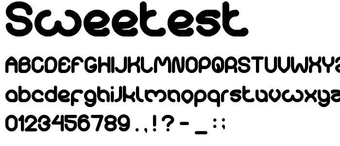 sweetest font