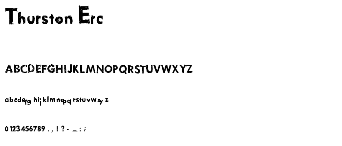 THURSTON_erc font