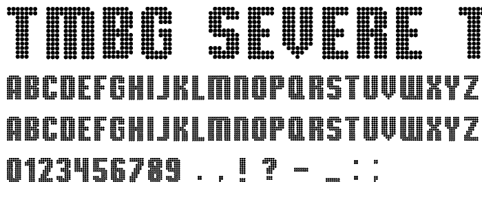 TMBG Severe Tire Damage font