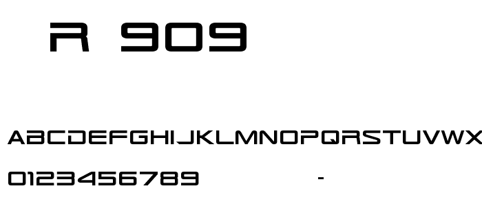 TR-909 font