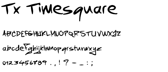 TX Timesquare font