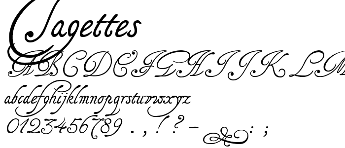 Tagettes font