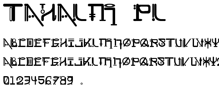 Tahalm pl font