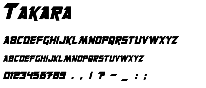 Takara font