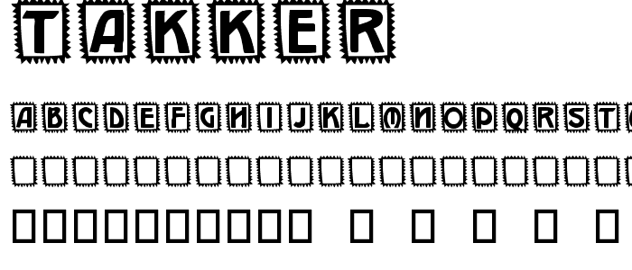 Takker font