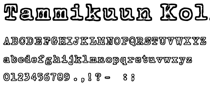 Tammikuun kolmas font