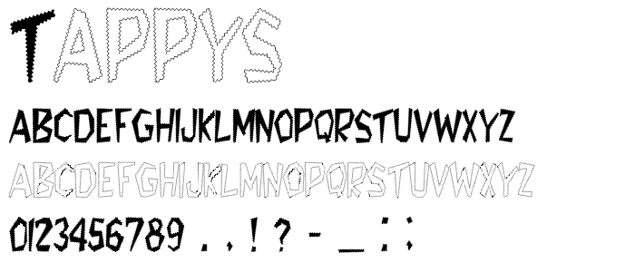 Tappys font