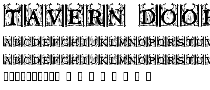 Tavern Doors font