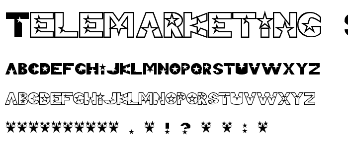 Telemarketing Superstar font