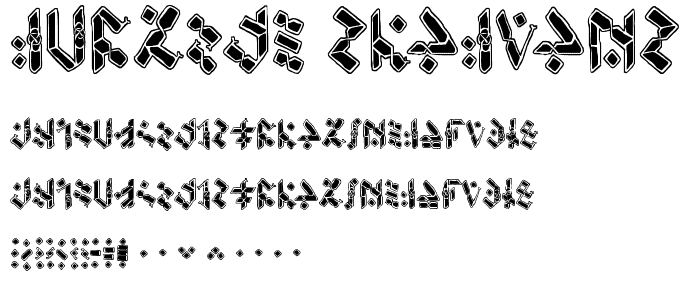 Temphis Knotwork font