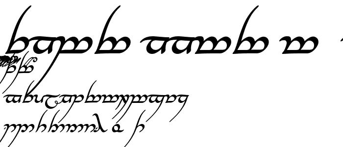 Tengwar Annatar Alt Bold Italic font