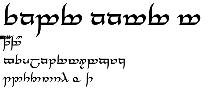 Tengwar Annatar Alt Bold font