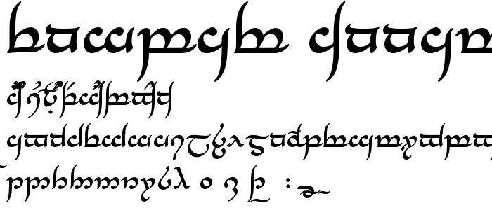 Tengwar Annatar Bold font