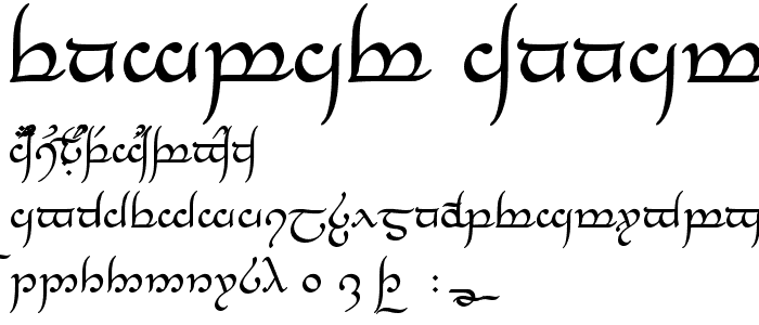 Tengwar Annatar font