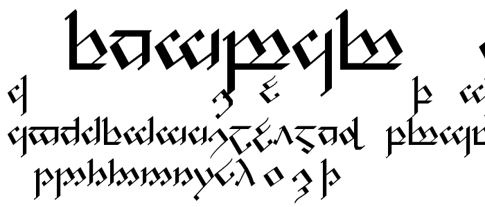 Tengwar Noldor 1 font