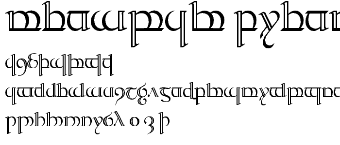 Tengwar Quenya 2 font