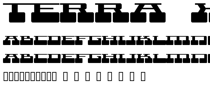 Terra  X  font