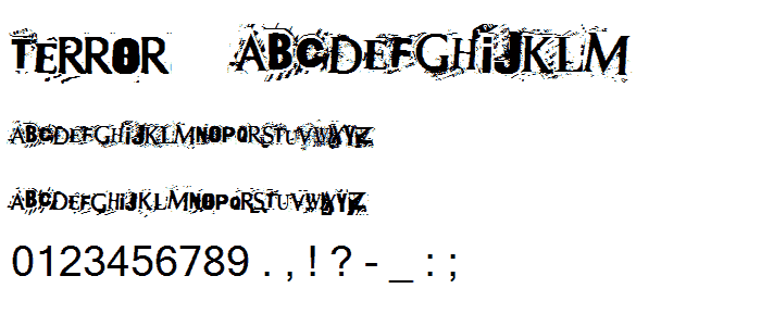 Terror2005 font