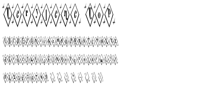 Terylene Top font