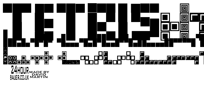 Tetris Blocks font