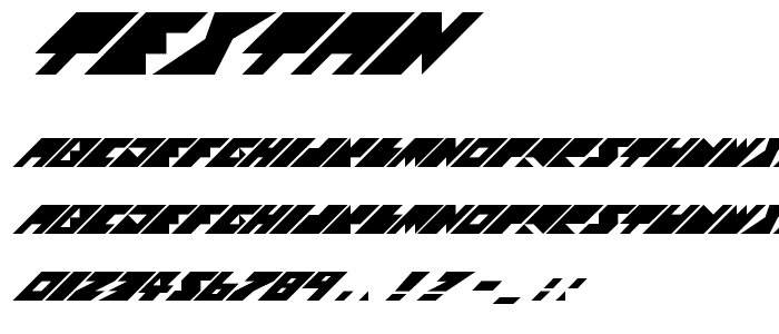 Textan font