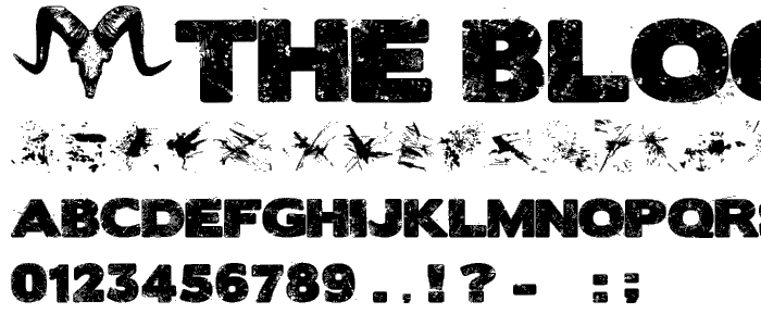 The Blood Shack font