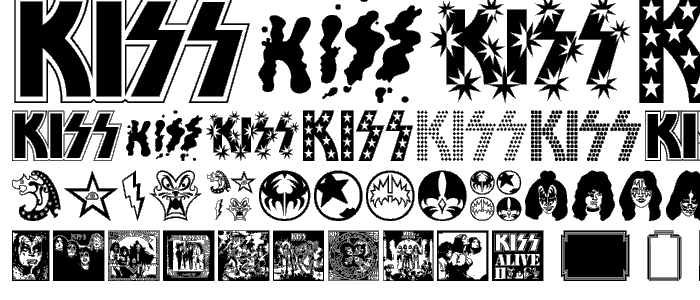 The KISS Font font