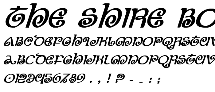 The Shire Bold Italic font