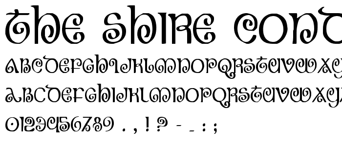 The Shire Condensed font