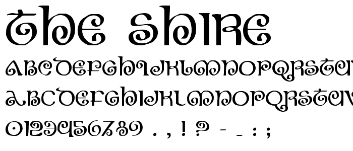 The Shire font