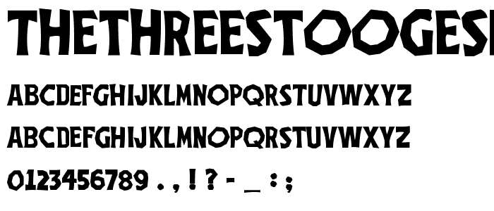 TheThreeStoogesFont font