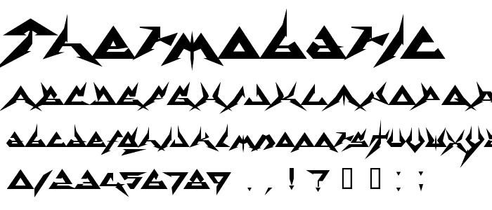 Thermobaric font