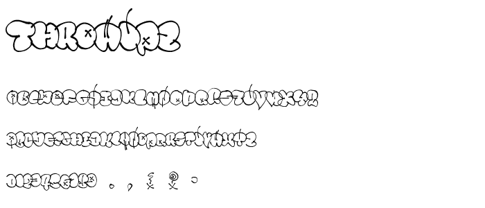 Throwupz font